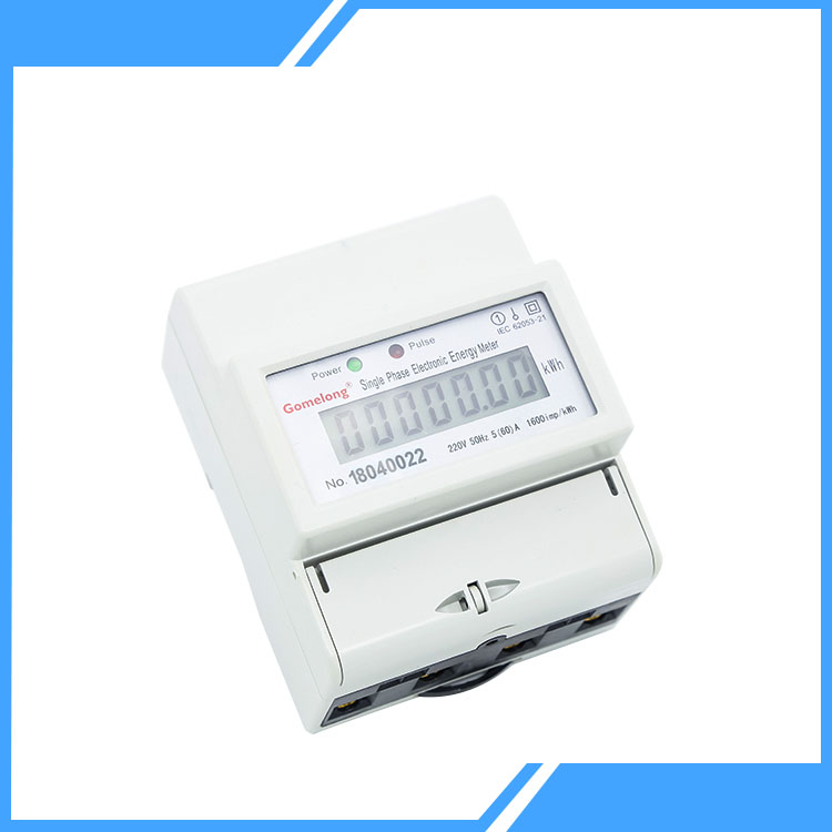 Rel 4P Din Melampirkan Kwh Energy Meter 380v