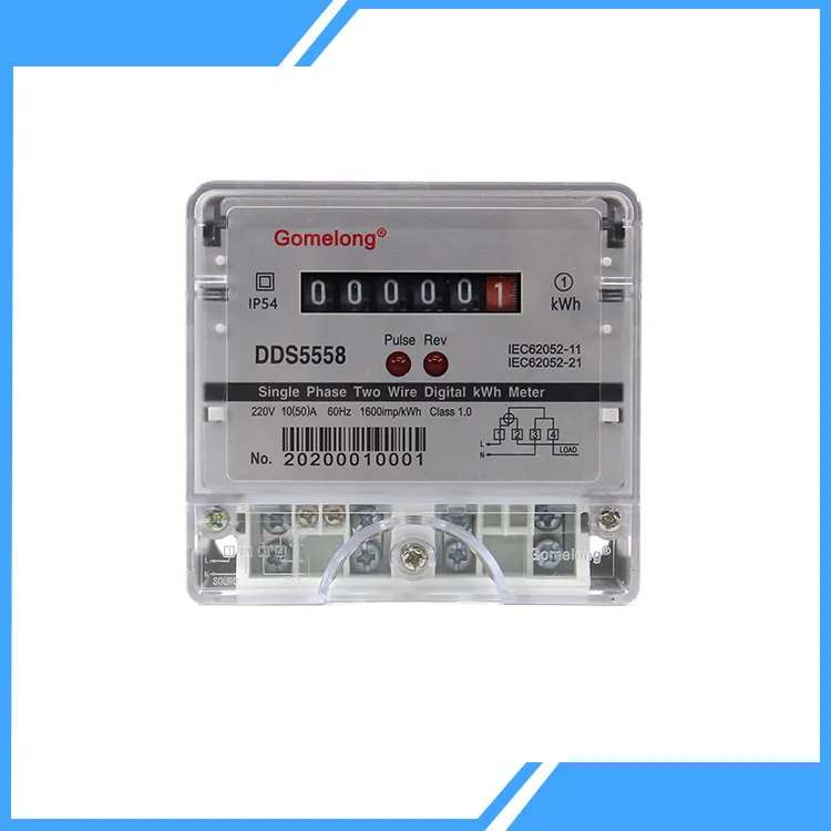 Apakah ciri-ciri meter tenaga elektronik fasa tunggal?